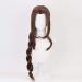 Final Fantasy VII Aerith Gainsborough Cosplay Wig - 100cm Pigtail Wavy Curly Hairpiece for Women - Buy Online on SooperMarket.com