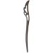 1PC Wooden Hair Stick Vintage Japanese Hair Chopstick Ethnic Ebony Bun Chignon Holders Black 18cm - Buy Online on SooperMarket.com