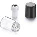 12 Pack 2ml Mini Clear Glass Roll-On Bottles - Refillable Essential Oil & Perfume Containers with Black Caps | Ideal for Cosmetics & Sampling - Buy Online on SooperMarket.com