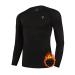 Youper Youth Boys & Girls Thermal Compression Shirt, Long Sleeve Fleece Baselayer Football Baseball Soccer Undershirt Youth Small Black