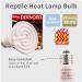 Dernord 50W E27 Heating Lamp - Ceramic Heat Emitter for Reptiles Turtles & Chicks | Outdoor Heating Spotlight - Buy Online on SooperMarket.com