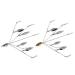 5 Arms Alabama Umbrella Rig Fishing Ultralight Tripod Bass Lures Bait Kit Junior Ultralight Willow Blade Multi-Lure Rig bluegray