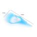 3-in-1 Plastic Eyelashes Tools - Pink & Blue Mascara Applicator Guard for Perfect Eye Makeup | International Shipping - Buy Online on SooperMarket.com