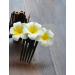 Plumeria Flower Hair Comb - Hawaiian Floral Head Piece for Women & Girls - Buy Online on SooperMarket.com