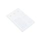 Acrylic Eyelash Extension Pallet Grafting False Eyelash Organizer Extension Pad Lash Tray Adhesive Glue Tweezers Palette Individual Holder (White L)