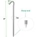 OK5STAR 9 Inch Galvanized Tent Stakes - 25 Pack Heavy Duty Steel Camping Pegs - Buy Online on SooperMarket.com