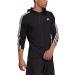 adidas Mens Lightweight Pullover Hoodie T-Shirt Large Black/White