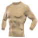 DRSKIN 4 3 or 1 Pack Men's Compression Shirts Top Long Sleeve Sports Baselayer Workout Running Athletic Gym X-Large Round Beige