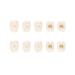 RikView Yellow Bear & Flower Short Fake Nails - Glossy Square Press on Nails for Women - Buy Online on SooperMarket.com