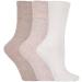 COSHAL 3 Pairs Womens Diabetic Socks wide Honey Comb top soft cuff Ankle Medium-Elastic Grip Soft Toe cosy feel for sensitive feet Legs Non-Binding Circulatory Socks SIZE (4-7) One Size Brown/White ( 3 Pairs ) - Buy Online on SooperMarket.com
