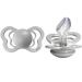 BIBS Pacifiers - Couture Collection | BPA-Free Baby Pacifier | Made in Denmark | Set of 2 Cloud Color Premium Soothers | Size 6-18 Months