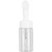 Portable Mousse Foaming Empty Bottle Refillable Travel Dispenser Container for Home Gift(100ML brush head white and transparent) - Buy Online on SooperMarket.com