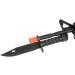 Lancer Tactical M9 Santoprene Rubber Blade Bayonet Disarm Trainer Knife with Sheath (Black) - Buy Online on SooperMarket.com