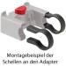 krbe KLICKfix 2 Clamps 31.8 mm - Handlebar Adapter Oversize for Secure Mounting | International Shipping - Buy Online on SooperMarket.com