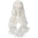 YEESHEDO 32 Long Wavy Curly Hair Cosplay Wig with Bangs - White | Heat Resistant Synthetic Wig for Women & Girls | Party Costume Anime Halloween - Buy Online on SooperMarket.com