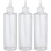 BRIGHTFROM Twist Top Applicator Bottles, Squeeze 8 OZ, Empty Hair Coloring Plastic Bottles, Refillable, Leak Proof - Open/Close Nozzle - Multi Purpose (Pack of 3)