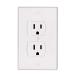 Ziz Home Self-Closing Childproof Outlet Covers | 4 Pack | White | Universal Electric Outlet Cover - Baby Proof Kit - Child Safety Wall Socket Plug - Durable ABS Plastic - Protection | Proofing - Buy Online on SooperMarket.com