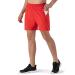 NAVISKIN Men's 5 inch Running Shorts Lightweight Quick Dry Workout Shorts Zipper Pocket Red Large