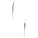 HAPINARY 6 Pcs Clip Pimple Extractor Kit Blackhead Extraction Pimple Remover Stainless Steel Silver