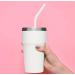 10 All Straws - Reusable Silicone Straws for 30 and 20 oz - Flexible Easy to Clean with 1 Carrying Bag and 2 Cleaning Brushes Multicolor BPA Free Bent Smoothie Straw - Buy Online on SooperMarket.com