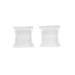 FOMIYES 2 Pair Silicone H-shaped Toe Splitter Silicone Gel Valgus Toe Spacers Toe Separators for Overlapping Toes Toe Valgus Separators Foot Toe Adjuster Foot Finger Separator I-shaped White 2.5x2.5cm