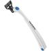 Sleec Razor Body Sport - High-Quality German Razor for Face Legs & Back | Fold-Out Grip | 4x5 Blades | White/Light Blue - Buy Online on SooperMarket.com