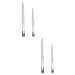 Magiclulu 4 pieces Stamp Clip Brow Tool Tool for jewelry manufacture Jewelry tongs stamp collector tweezers pincer pink flatter head aid clip Handicrafts Martensitic stainless steel 15.20x1.00cmx2PCs such as shown