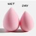 4ct Makeup Sponge Set for Liquid, Cream, and Powder Makeup - Pink Beauty Blender Sponges with Organizer - Buy Online on SooperMarket.com