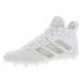 adidas Unisex-Adult Adizero Lacrosse Cleats Shoe 10 White/Silver Metallic/Silver Metallic