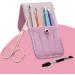 6-Piece Professional Stainless Steel Tweezers Set in Pink Leather Case - Buy Online on SooperMarket.com