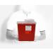 2 Gallon Sharps and Biohazard Waste Disposal Container with Chimney Top Lid - Pack of 2 | Oakridge Products - Buy Online on SooperMarket.com