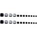Press On Toenails Fake Toenails with Glue False Toe Nails for Women Salon Home Pedicure Artificial Feet Nails Decoration Glue On Toenail Art Tips 24pcs Black - Buy Online on SooperMarket.com
