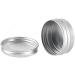 Basic Packing: 12x 15ml Silver Aluminum Screw Cap Cans for Cosmetics - Durable Empty Round Dose Boxes with Stickers - Buy Online on SooperMarket.com