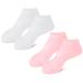 minkissy 2 Pairs Exfoliating Moisturizing Socks Moisturizing Foot Masks Cuticles Socks Features Socks for Women Lotion Socks Moisturizing Socks for Foot Care Spa Sebs Girl Foot Socks