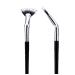 Black Eyelash Brush Fan Bent Lash Fan Brush Eyelash Brush Professional Makeup Brush - Duet Fibre Bent Lash Fan Eyelash Brush Make Up Tool Face Brushes Fan Brushes 1 Pc