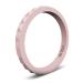 Enso Rings Stackable Pyramid Silicone Wedding Ring  Hypoallergenic Unisex Stackable Wedding Band  Comfortable Minimalist Band  2.5mm Wide.8mm Thick Pink Sand 10