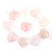 10pc/Set Natural Heart Shaped Crystal Stone Mini 2cm Ornament Reiki Rose Quartz 7 Home Decor natural stone Rose Quartz 10 Pieces