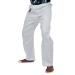 Karate Pants by Ronin - Poly/Cotton Light Weight Martial Arts Pants with Elastic Waist White 5