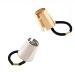 Gothic Punk Metal Hair Ties Set - 2PCS Ponytail Holders with Hair Cuff Clips in Gold and Silver - Hair Accessory for Women and Girls - Buy Online on SooperMarket.com
