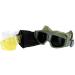 Lancer Tactical Airsoft Safety Goggles Basic - Smoke, Clear, Yellow Lens (Green) - Buy Online on SooperMarket.com