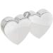 Double Heart Balloon Weight | Silver | Party Decor - Buy Online on SooperMarket.com