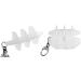 LSTYLE Dart Flight Accessory L-Case - Milky White | Holds One Set of Extra Dart Flights - Buy Online on SooperMarket.com