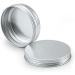 Buy 24-Piece 100ml Silver Aluminum Screw Cap Cans | Empty Cream & Candle Boxes | International Shipping - Buy Online on SooperMarket.com