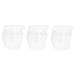 STOBOK 3pcs Silicone Casting Mold Resin DIY Silicone Mold Snowflake Silicone Epoxy Mold Tool Modeling White