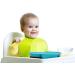 Silicone Divided Toddler Plates - Non-Slip Suction Plates for Kids | BPA Free FDA Approved Baby Dinner Plate with Spoon Fork | Portable & Easy to Clean | New Car Blue/Red - Buy Online on SooperMarket.com