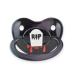 Pacifier Addict - Fixx - Functional JUMBO Adult XXL Silicone Pacifier - Halloween Size 10 (Black) Bloody Tombstone