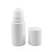 Jihuoo 6 pieces 60 ml white plastic roller bottles empty roll on bottles refilling aromatherapy bottles with roller ball flat head