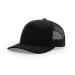 Richardson Unisex 112 Trucker Adjustable Snapback Baseball Cap Solid Black One Size
