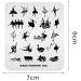 Buy Chinese Style Geometry Ballet Swan Nail Art Stencils - Manicure Design Templates for Perfect Prints - Buy Online on SooperMarket.com