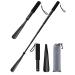 TriPro Shoe Horn Long Handle -15"-37" Telescopic Metal Shoe Horn Adjustable Length, Aluminum Alloy, Portable Long Handled Shoe Horn, Shoe Horn Long Handle For Seniors Men Women Kids